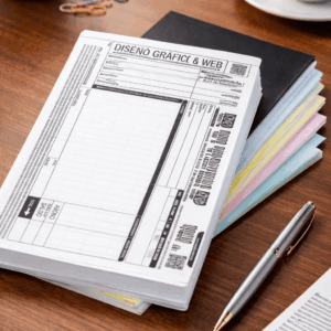 talonarios de factura en papel autocopiante