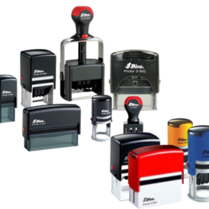 Sellos personalizados automáticos de escritorio y bolsillo, ideales para uso profesional, con diseño práctico y acabado duradero.