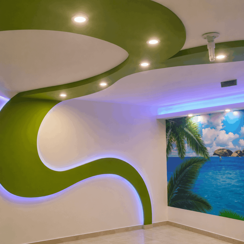 Sala moderna con diseño arquitectónico