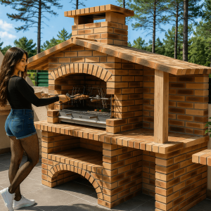 ZONA BBQ RUSTICA PARA FINCA